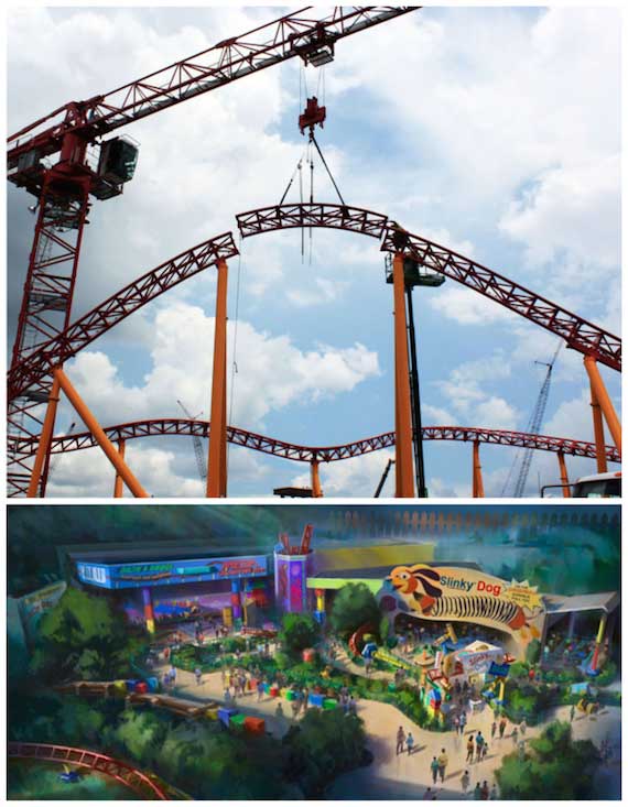 Featured image for “Slinky Dog Dash Track Completed In Toy Story Land”