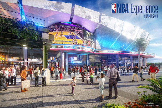 Featured image for “A First Look At The NBA Experience At Walt Disney World Resort Coming To Disney Springs In Summer 2019”