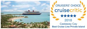Featured image for “Cruise Critic Names Castaway Cay the Best Cruise Line Private Island for the Third Year in a Row”