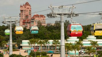 Featured image for “Disney Characters Fill the Skies with Unwrapping of 55 Disney Skyliner Gondolas at Walt Disney World Resort”