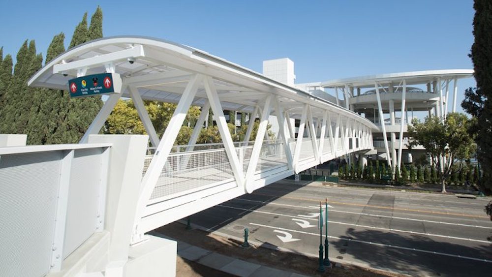 Featured image for “New Pedestrian Bridge Now Open, Connecting Disneyland Resort Parking to Downtown Disney District”