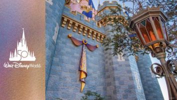 Featured image for “First Look! Cinderella Castle Receives First Piece of EARidescent Décor Ahead of Walt Disney World Resort’s50th Anniversary Celebration”