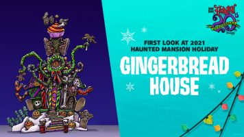 Featured image for “First Look: 2021 Haunted Mansion Holiday Gingerbread House at Disneyland Park”