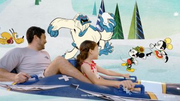 Featured image for “Snow on a Cruise Ship? Disney Cruise Line Reveals Splashtacular New Adventure on AquaMouse, First Disney Attraction at Sea”