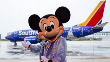 Featured image for “New EARidescent Southwest Airlines Aircraft Celebrates 50-Year Anniversary of Walt Disney World Resort”