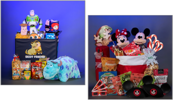 Featured image for “New Walt Disney Travel Company Pixar Pals Celebration and Mickey and Minnie’s Ultimate Christmas Celebration Baskets Now Available”