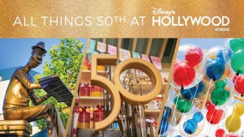 Featured image for “Disney’s Hollywood Studios Celebrates 50th Anniversary of Walt Disney World Resort with Glowing Beacon of Magic, Tantalizing Treats, Stunning ‘Disney Fab 50’ Statues and More”