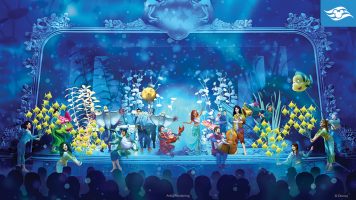 Featured image for “First Look: Scenes from “The Little Mermaid” Stage Show Aboard Disney Wish”