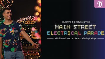Featured image for “Celebrate the Return of the “Main Street Electrical Parade” with Themed Merchandise and a Dining Package”