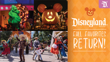 Featured image for “Fall Favorites Return to Disneyland Resort Beginning Sept. 2, 2022, with Halloween Time, Oogie Boogie Bash – A Disney Halloween Party and Plaza de la Familia”