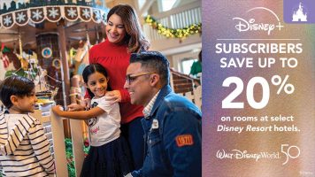 Featured image for “Disney+ Subscribers: Save Up to 20% on Rooms This Holiday Season”