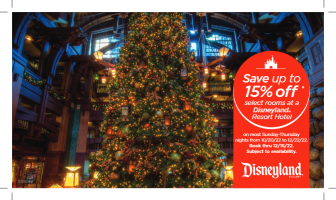 Featured image for “This Holiday Season, Save Up to 15% on Select Stays at a Disneyland Resort Hotel”