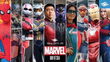 Featured image for “More than 30 Super Heroes and Villains assemble for Marvel Day at Sea in 2023”