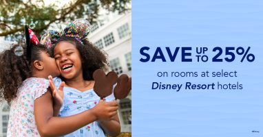 Featured image for “Save Up to 25% on Rooms at Select Disney Resort Hotels”