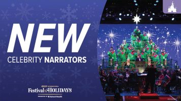 Featured image for “New Candlelight Processional Celebrity Narrators to Headline 2023 EPCOT International Festival of the Holidays Beginning Nov. 24”
