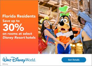 Featured image for “Walt Disney World – Florida Residents: Save Up to 30% on Rooms at Select Disney Resort Hotels This Summer and Early Fall”