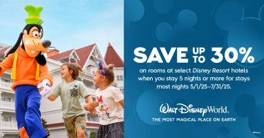 Featured image for “Walt Disney World – Save on Rooms at Select Disney Resort Hotels When You Stay 5 Nights or Longer”