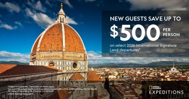 Featured image for “National Geographic – 2026 Signature Land Early Booking Offer”